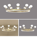 DecorBites™ Crown Design Gold Chandelier for Living Room Kids Bedroom
