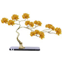 DecorBites™ Crystal and Brass Metal Decorative Figurine for Room Decoration