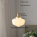 DecorBites™ Copper Knob Iron LED Pendant Light - Adjustable Nordic Modern Hang Lamp