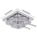 DecorBites™ Crystal LED Ceiling Light Plafon Chandelier Stainless Steel Luminaria