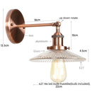 DecorBites™ Industrial Loft LED Wall Lights for Bedroom, Plug In Stairs Lamp