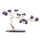 DecorBites™ Crystal and Brass Metal Decorative Figurine for Room Decoration