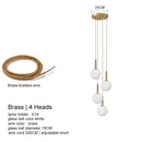 DecorBites™ LED Glass Ball Chandelier for Home Dining Hotel Decor