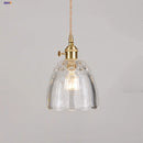 DecorBites™ Clear Glass Pendant Lamp with Knob Switch for Modern Minimalist Decor