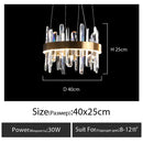DecorBites™ K9 Luxury Pendant Chandelier, LED Indoor Lighting for Kitchen, Living Room, Bedroom