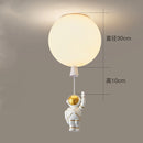 DecorBites™ LED Astronaut Glass Ball Pendant Light for Children's Room