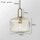 DecorBites™ Glass Stripe LED Pendant Lights for Stylish Indoor Home Decor