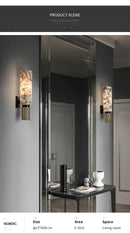 DecorBites™ Copper Alabaster Wall Lamp: Post-Modern High-End Bedroom Lighting