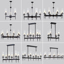 DecorBites™ Gold Metal Glass LED Pendant Lights Chain Hanging Lamp