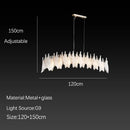 DecorBites™ Cloud Mist Glass Chandelier with G9 Light Source - Luxury Home Decoration