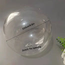 DecorBites™ Clear Glass Pendant Lamp Shade with 2.2cm Thread for Chandeliers & Hanging Lights