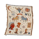 DecorBites™ Double-sided Ethnic Tapestry Sofa Blanket