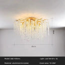 DecorBites™ Crystal Tassel LED Branch Chandelier for Dining Room and Home Decor