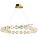 DecorBites™ Glass Ball LED Ceiling Chandelier: Modern Living Room Bedroom Pendant Light