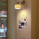 DecorBites™ Copper LED Wall Lights Ceramic Pull Chain Switch Modern Stair Light Fixtures