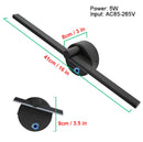 DecorBites™ Linear LED Vanity Wall Light with Switch, 300° Rotation, 41CM - Nordic Minimalist Style