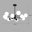 DecorBites™ Glass Ball Pendant Lights Modern Nordic Chandelier LED Living Room Decor
