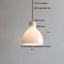 DecorBites™ Copper White Glass LED Pendant Lamp for Modern Living Room Decor