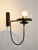 DecorBites™ Glass Shade Wall Sconce Lamps for Hotel Bedroom LED Lights