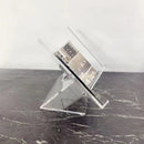 DecorBites™ Acrylic Geometric Bookshelf Magazine Rack Desktop Organizer Home Decor Storage