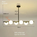 DecorBites™ Bean Glass Chandelier: Modern Magic Lighting for Kitchen Living Room Bedroom