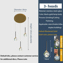 DecorBites™ Gold Crystal Raindrop Chandelier for Staircase Foyer