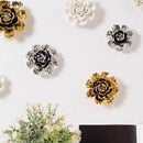 DecorBites™ Elegant Porcelain Peony Flower Wall Ornaments