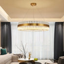 DecorBites™ Gold Crystal Chandelier: Modern LED Luxury Lighting for Dining Living Bedroom
