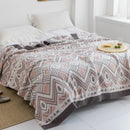 DecorBites™ Cotton Gauze Towel Throw Blanket - Soft and Cozy Bedspread for All Seasons