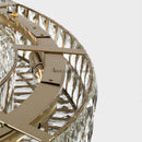 DecorBites™ K9 Crystal Ring Pendant Light: Deluxe LED Interior Decoration for Living Room, Bedroom & Restaurant