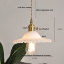 DecorBites™ Green Glass LED Pendant Light: Nordic Modern Hanging Lamp for Dining & Bedroom