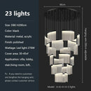 DecorBites™ Acrylic LED Chandelier: Modern Light Luxury Dimmable Pendant for Living Room-Elegant Lighting Fixtures
