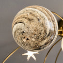 DecorBites™ Art Deco Planet Ball Pendant Lamp Gold Metal G9 Bulb - Elegant Hanging Light Fixtures