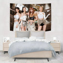DecorBites™ Kpop Black Pink Girl Group Tapestry Banner Concert Decorative Painting