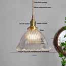 DecorBites™ Clear Glass Knob Switch LED Pendant Light Fixture: Modern Nordic Hanging Chandelier