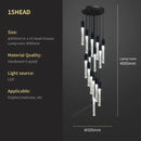 DecorBites™ Crystal Bubble Chandelier Pendant Light - Modern Staircase Hanging Fixture
