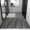 DecorBites™ Grey Crystal Velvet Entrance Rug - Luxe Absorbent, Anti-Slip, Easy-Clean Living Room Carpet