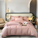 DecorBites™ Cotton Embroidery Bed Linens Set: Full-Queen-King Size, Sheet, Duvet Cover, Pillowcase