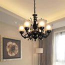 DecorBites™ Glass Shade Ceiling Chandelier for Home Decor Lighting