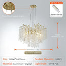 DecorBites™ Golden Money Tree Crystal Chandelier for Elegant Home Décor