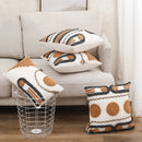 DecorBites™ Geometric Embroidered Cotton Canvas Cushion Cover Home Decor Boho Style