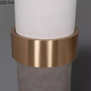 DecorBites™ Gold Cylinder Vase Leather Desk Decor Artificial Flower Arrangement