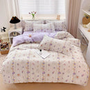 DecorBites™ Cotton Printed Bedding Set: Cozy, Breathable, All Seasons Comforter Set
