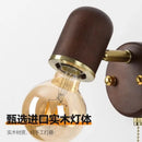 DecorBites™ Japanese Walnut Wood Wall Lamp for Bedroom, Corridor, Hallway, Stairway