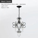 DecorBites™ Iron Crystal Chandelier: Modern Industrial Luxury for Home Lighting