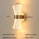 DecorBites™ Gold Nordic Acrylic LED Wall Lights for Bedroom Living Room Decoration