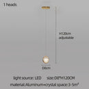 DecorBites™ Crystal Ball Chandelier: Modern Loft & Staircase Hanging Light for Home, Hotel & Mall