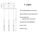DecorBites™ Crystal LED Chandelier: Stylish Lighting for Staircase & Living Room