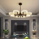 DecorBites™ Acrylic Lustre Chandelier for Living Room, Bedroom, Kitchen - Hanging Ceiling Lamps