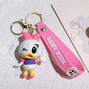 Disney Cartoon Anime Accessories Mickey Keychain Cute Minnie Keyring Student Bag Pendant Hanging Car Key Chain Couple Kids Gift